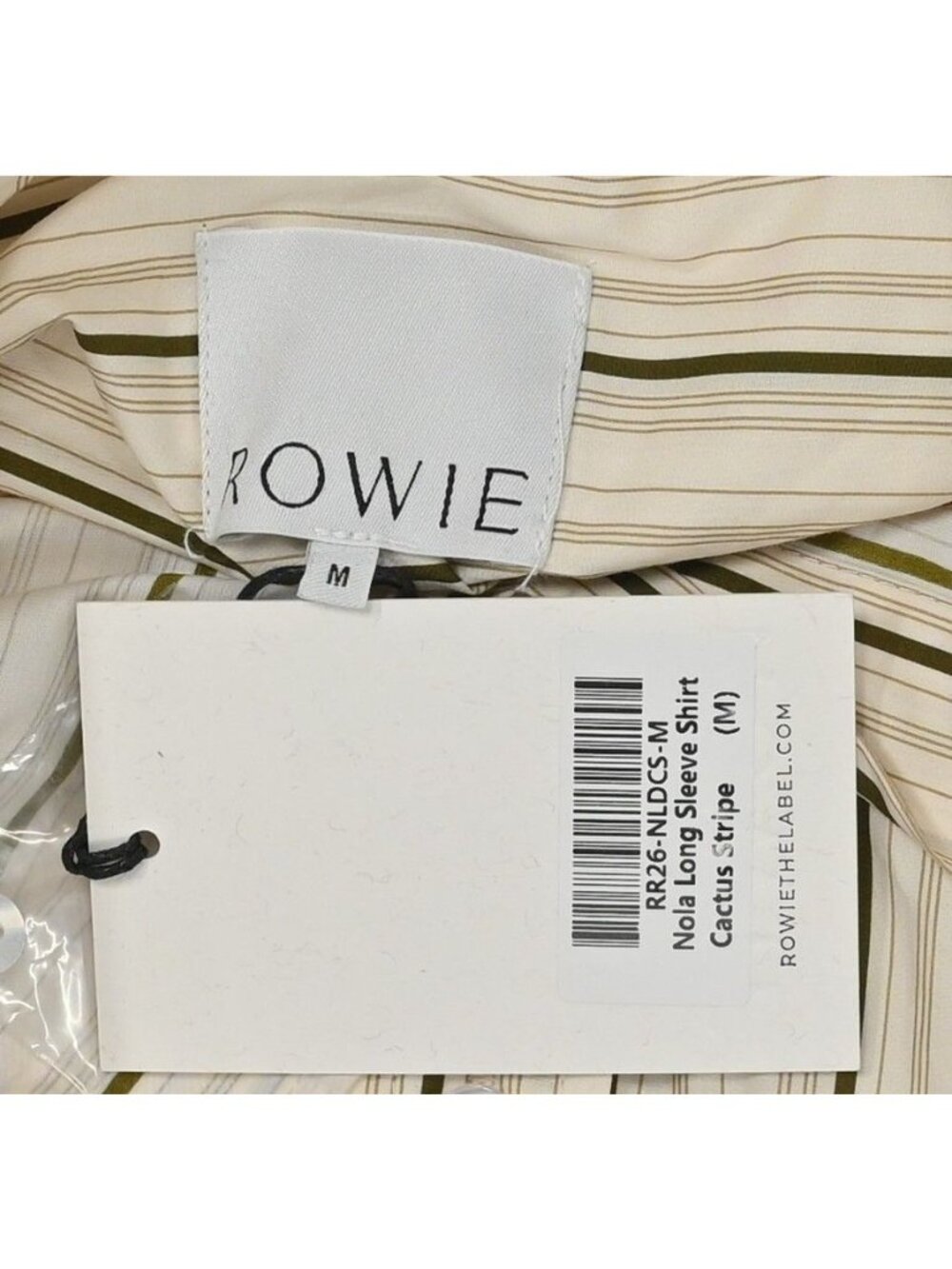 Rowie The Label Nola Long Sleeve Shirt in Cactus Stripe - Picture 4 of 4
